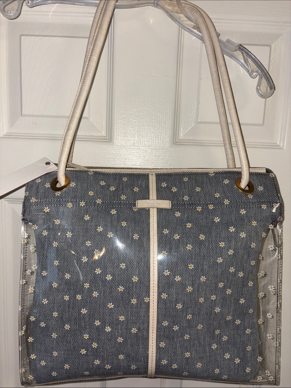 Hammitt  Benjamin Undercover Daisy Clear Trim Daisy Tote Bag NWT